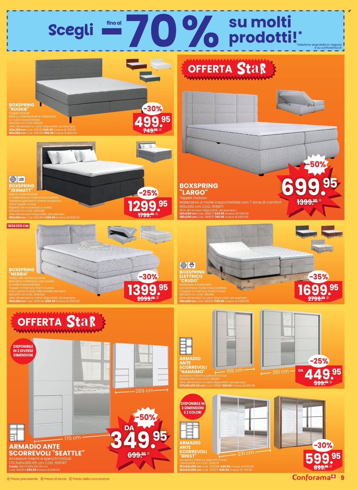Volantino Conforama - 7.1.2026 - 20.1.2026. Pagina 9. Pagina 9