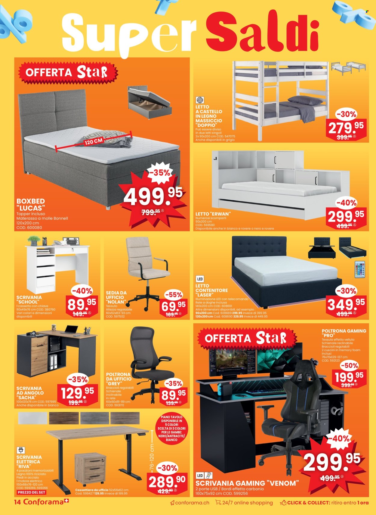 Volantino Conforama - 7.1.2026 - 20.1.2026. Pagina 14. Pagina 14