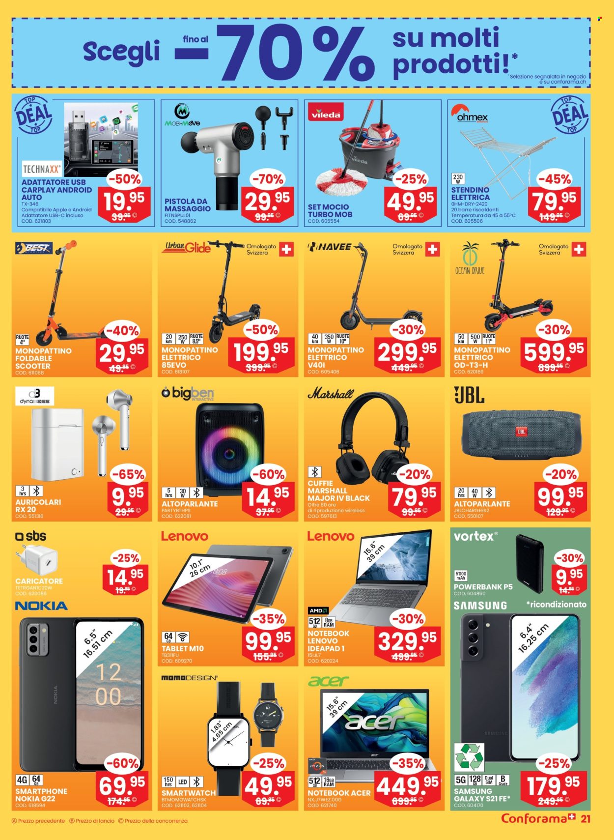 Volantino Conforama - 7.1.2026 - 20.1.2026. Pagina 21. Pagina 21