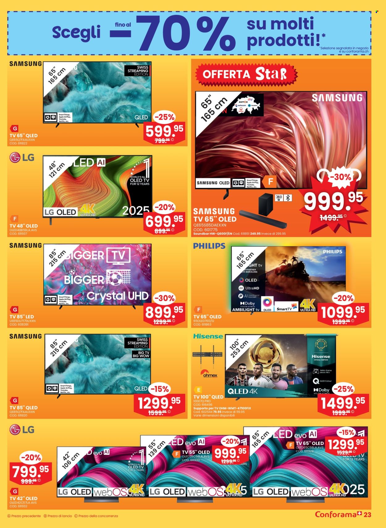 Volantino Conforama - 7.1.2026 - 20.1.2026. Pagina 23. Pagina 23