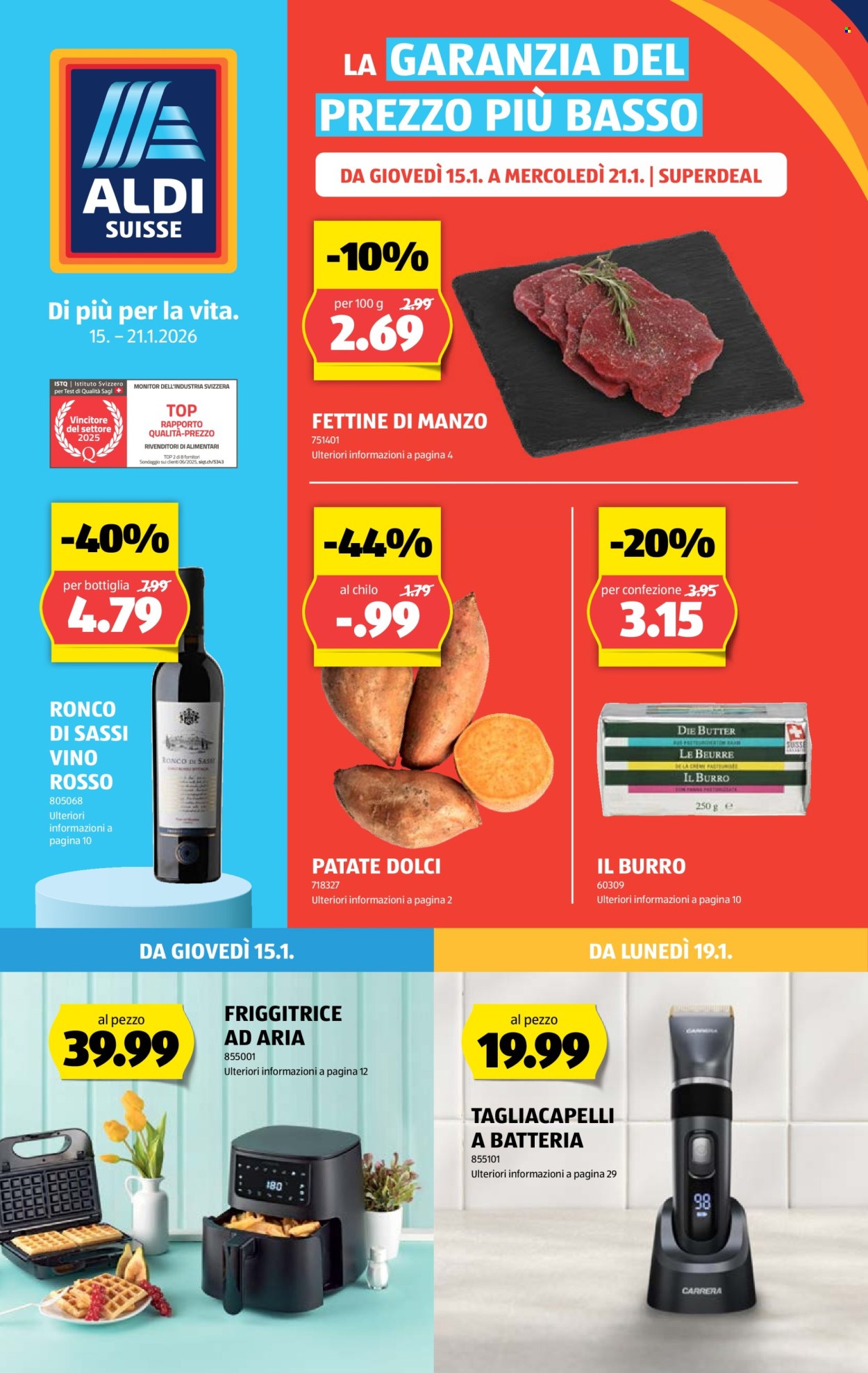 Volantino Aldi - 15.1.2026 - 21.1.2026. Pagina 1. Pagina 1