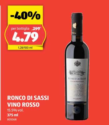 RONCO DI SASSI VINO ROSSO