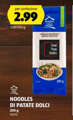 NOODLES DI PATATE DOLCI
