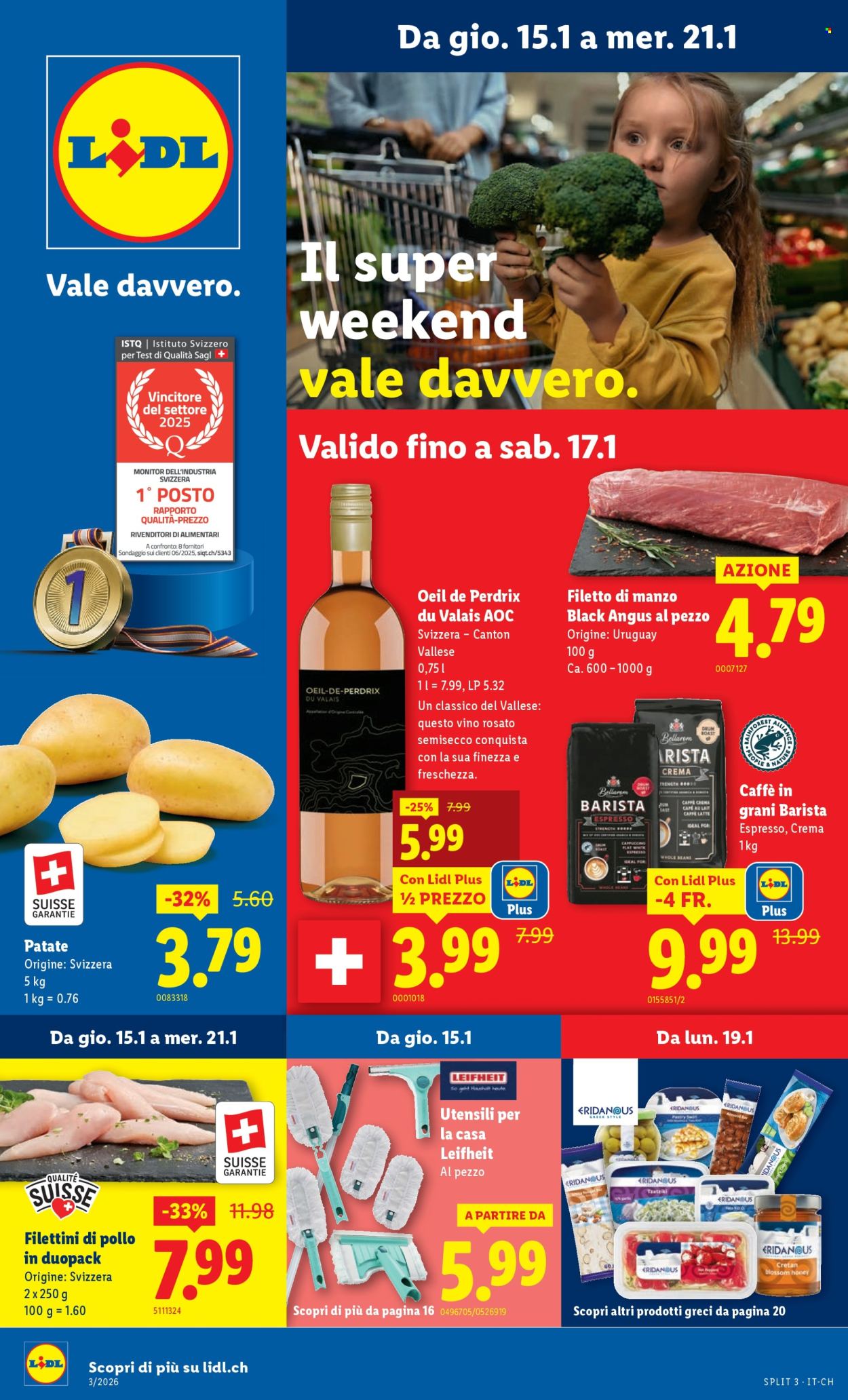 Volantino Lidl - 15.1.2026 - 21.1.2026. Pagina 1. Pagina 1