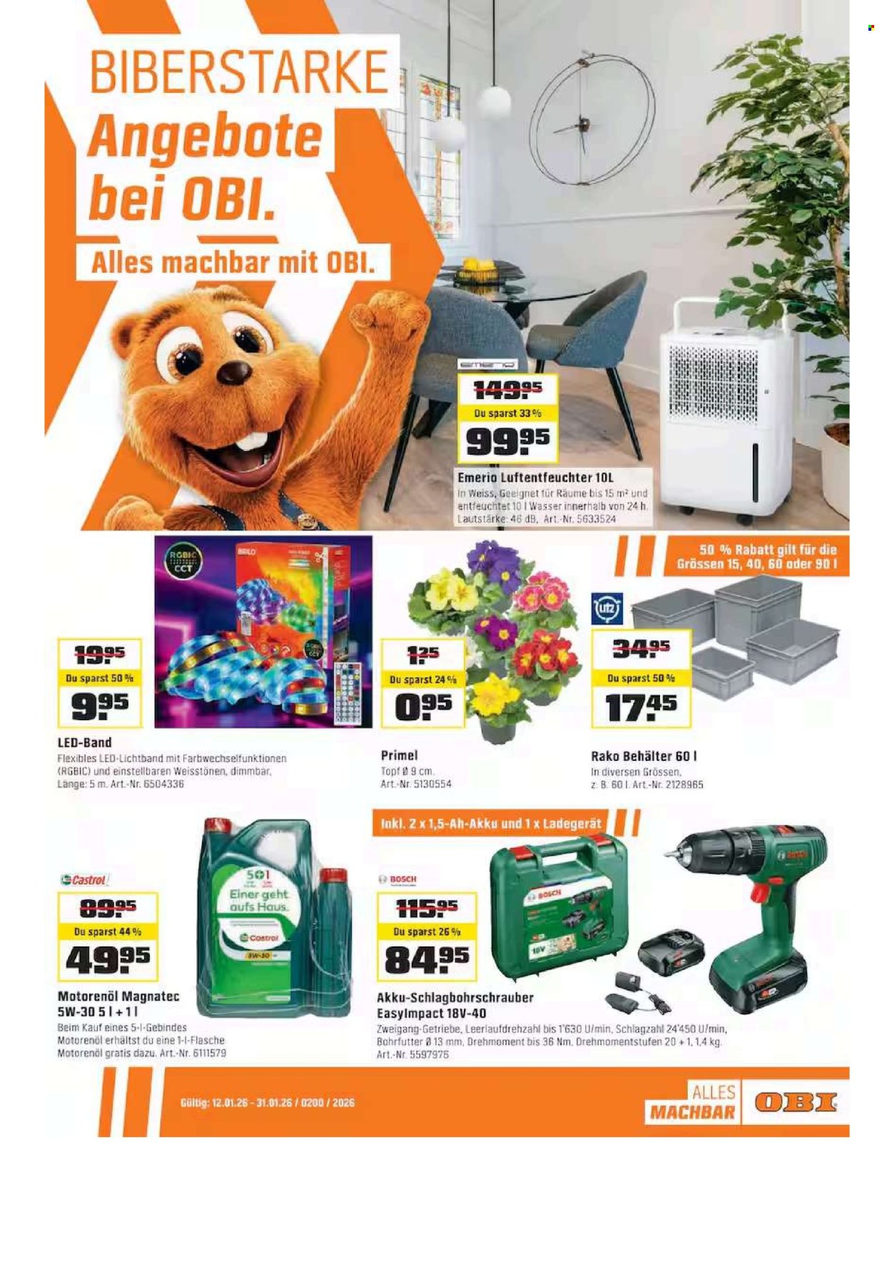 Volantino OBI - 11.1.2026 - 31.1.2026. Pagina 1. Pagina 1