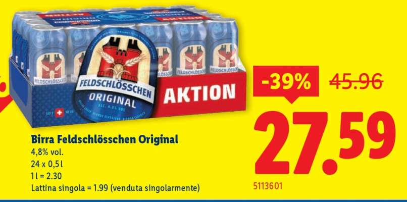 Birra Feldschlösschen Original