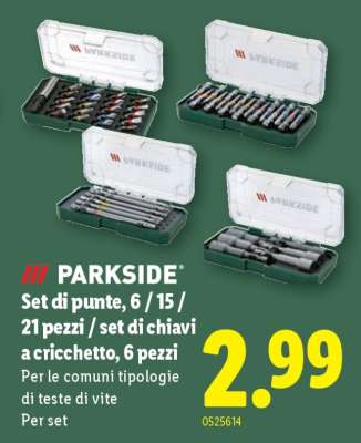 PARKSIDE Set di punte