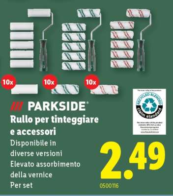 PARKSIDE Rullo per tinteggiare e accessori