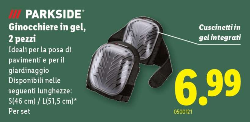 PARKSIDE Ginocchiere in gel, 2 pezzi