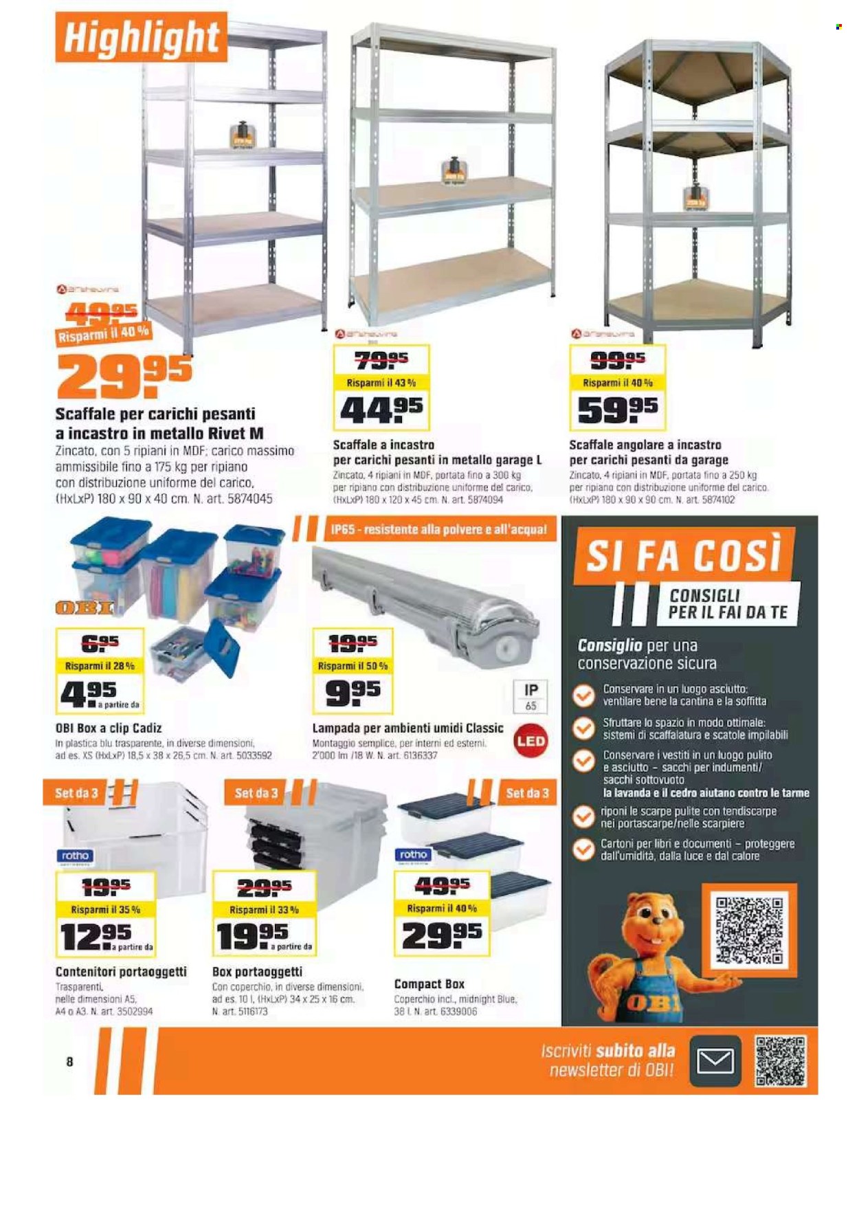 Volantino OBI - 11.1.2026 - 31.1.2026. Pagina 8. Pagina 8