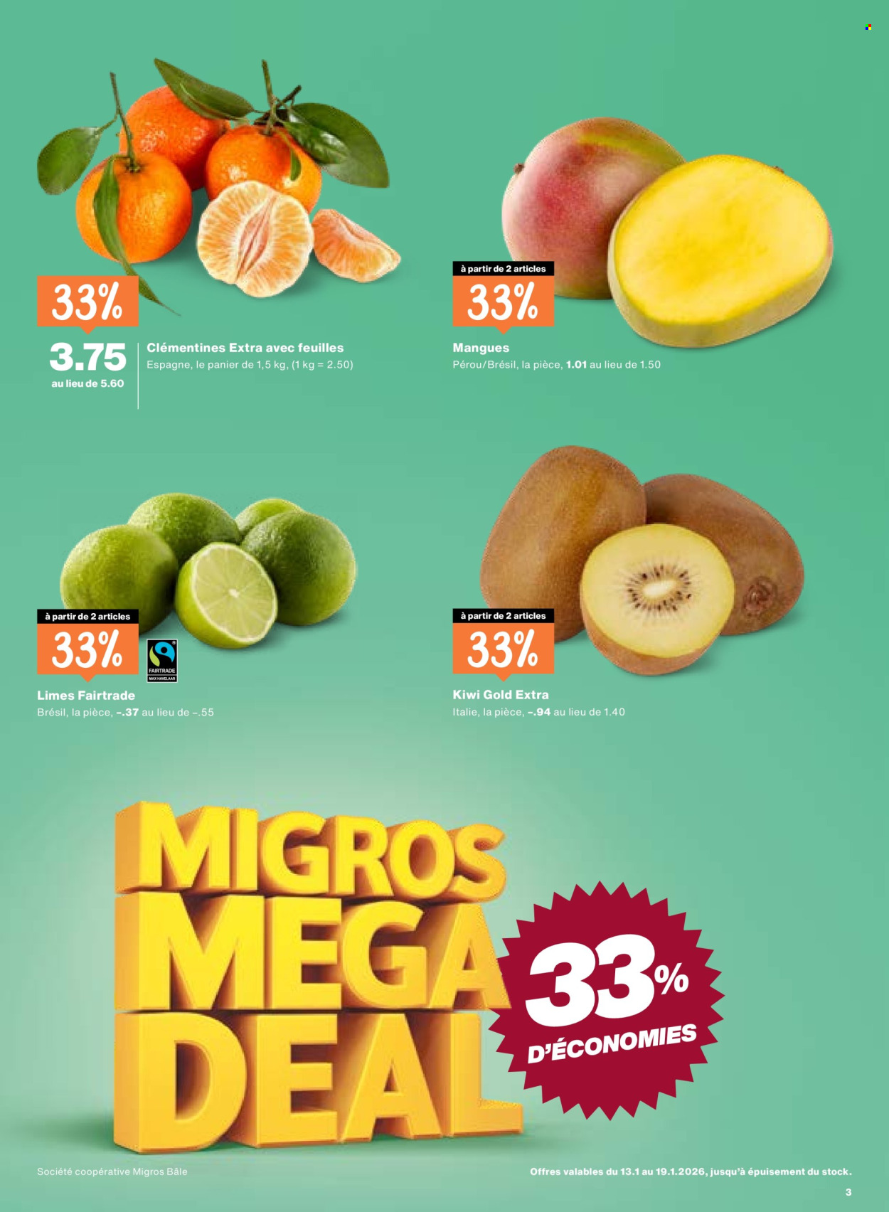 Volantino Migros - 13.1.2026 - 19.1.2026. Pagina 3. Pagina 3