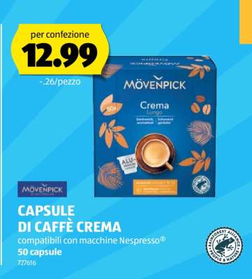 MÖVENPICK CAPSULE DI CAFFÈ CREMA
