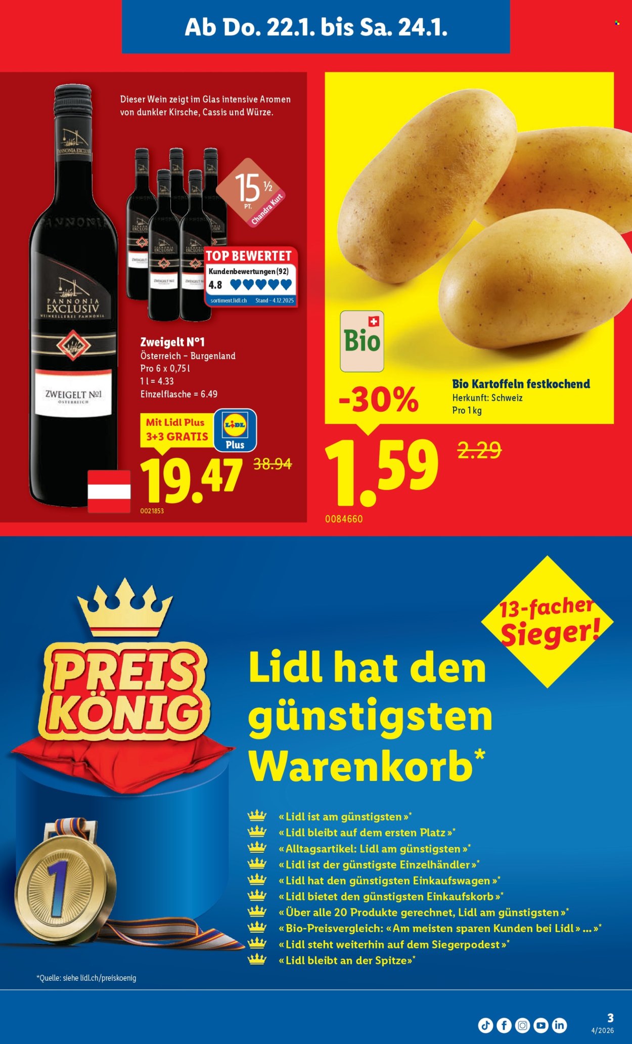 Volantino Lidl - 22.1.2026 - 28.1.2026. Pagina 3. Pagina 3