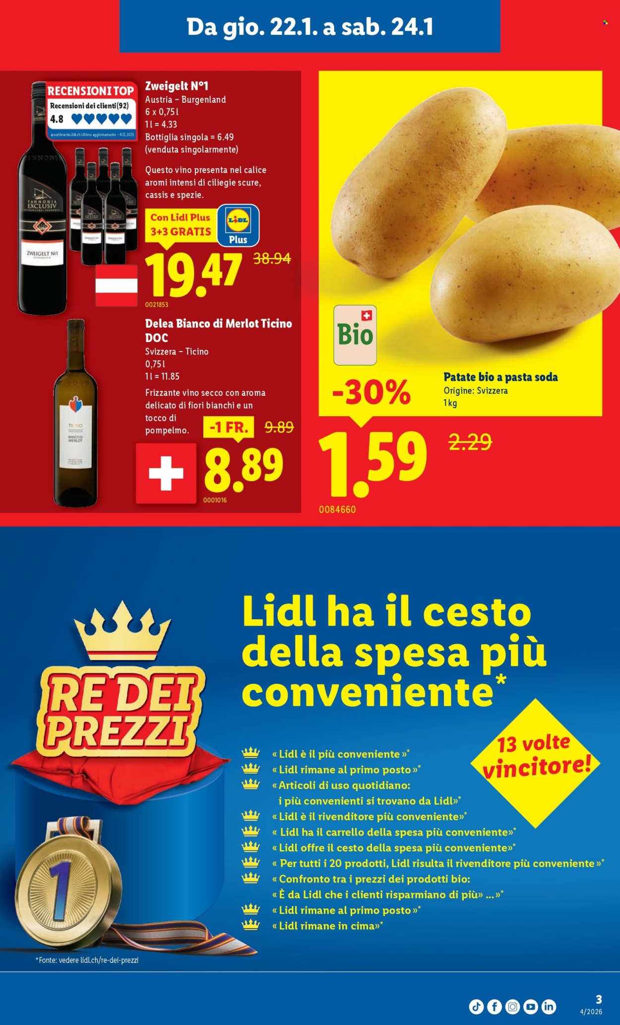 Volantino Lidl - 22.1.2026 - 28.1.2026. Pagina 3. Pagina 3