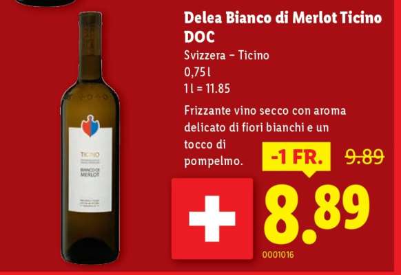 Delea Bianco di Merlot Ticino DOC