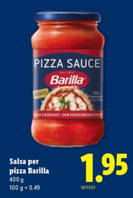Salsa per pizza Barilla