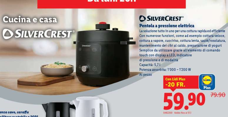 SilverCrest Pentola a pressione elettrica