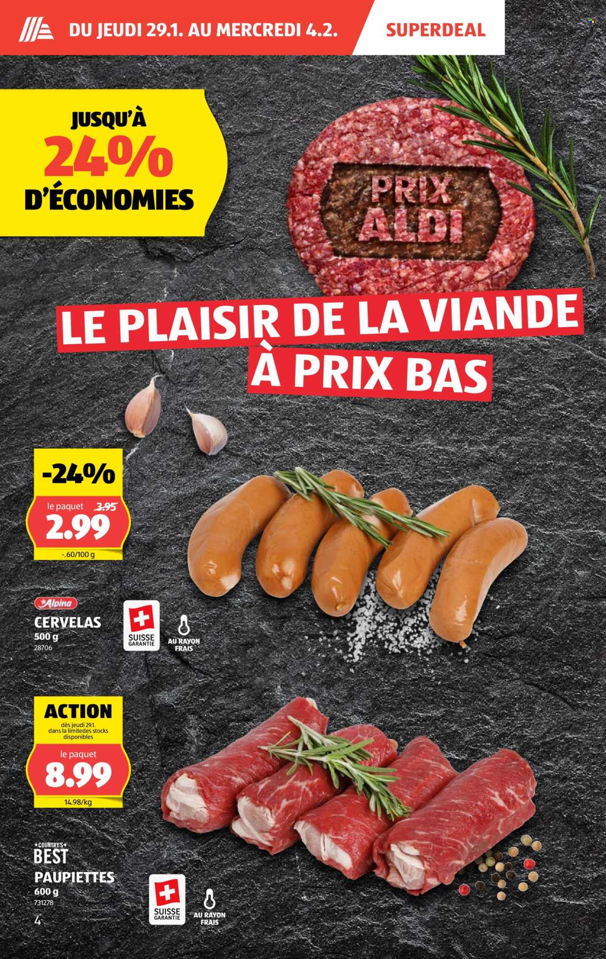 Volantino Aldi - 29.1.2026 - 4.2.2026. Pagina 4. Pagina 4