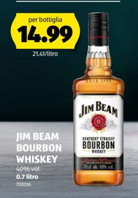 JIM BEAM BOURBON WHISKEY