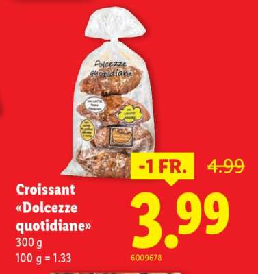Croissant Dolcezze quotidiane