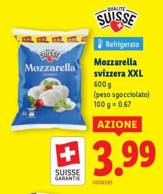 Mozzarella svizzera XXL