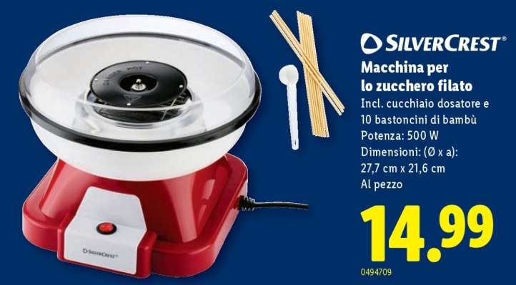 SilverCrest Macchina per lo zucchero filato