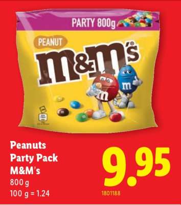 Peanuts Party Pack M&M's