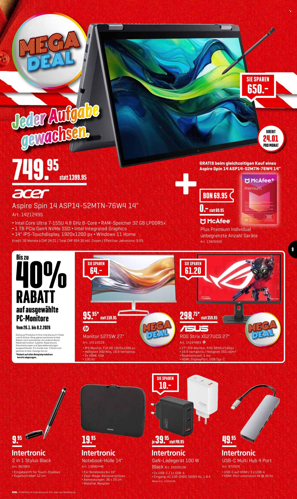 Volantino Interdiscount - 26.1.2026 - 8.2.2026. Pagina 9. Pagina 9