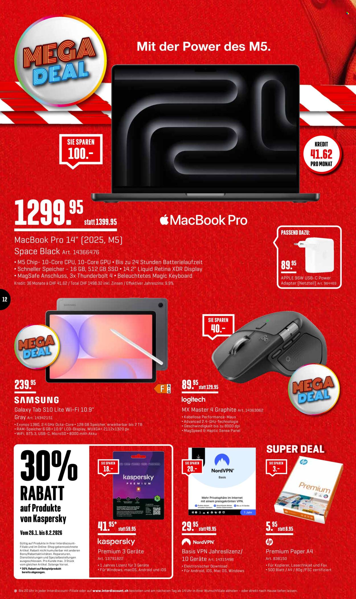 Volantino Interdiscount - 26.1.2026 - 8.2.2026. Pagina 12. Pagina 12