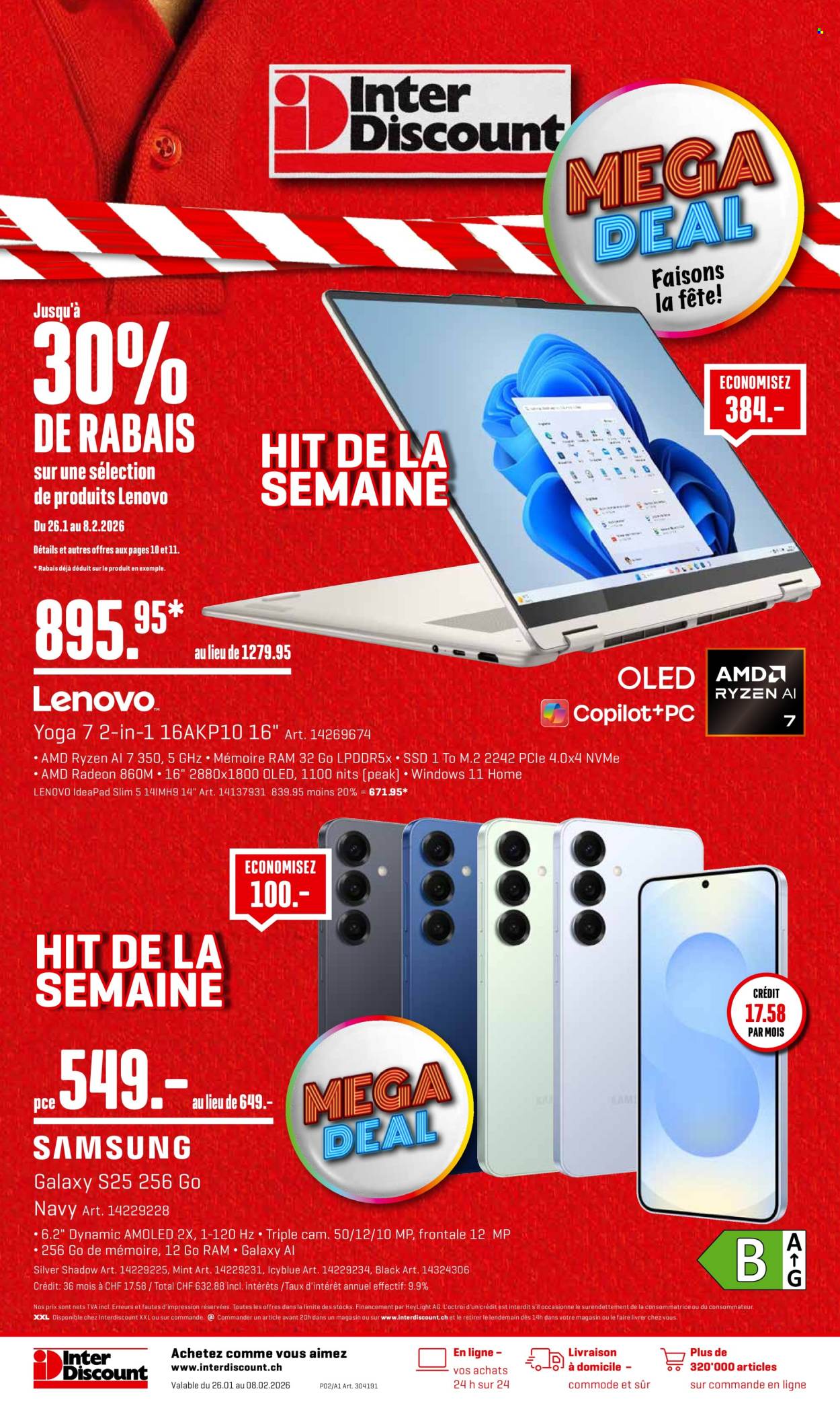 Volantino Interdiscount - 26.1.2026 - 8.2.2026. Pagina 1. Pagina 1