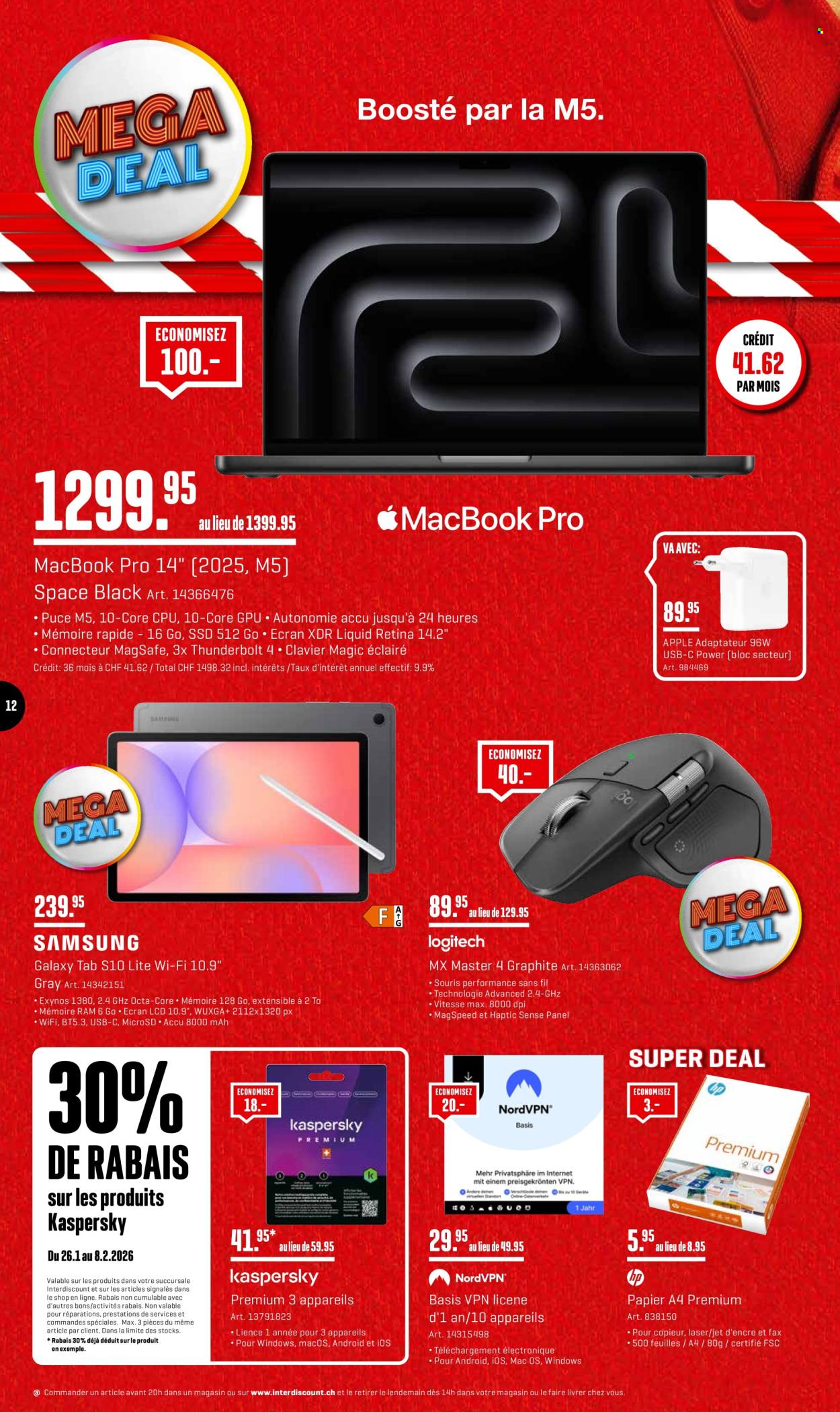 Volantino Interdiscount - 26.1.2026 - 8.2.2026. Pagina 12. Pagina 12