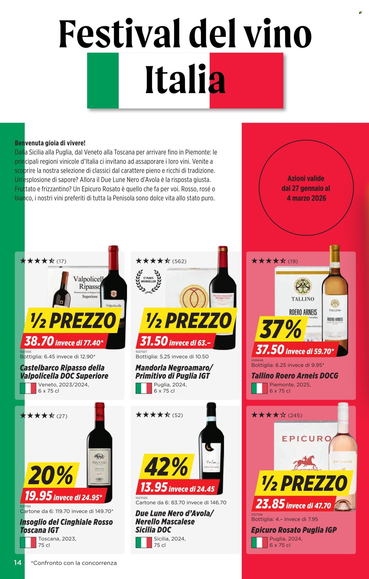 Volantino Denner - 27.1.2026 - 4.2.2026. Pagina 14. Pagina 14