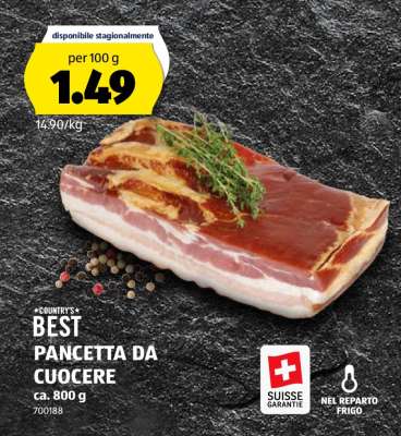 COUNTRY'S BEST PANCETTA DA CUOCERE