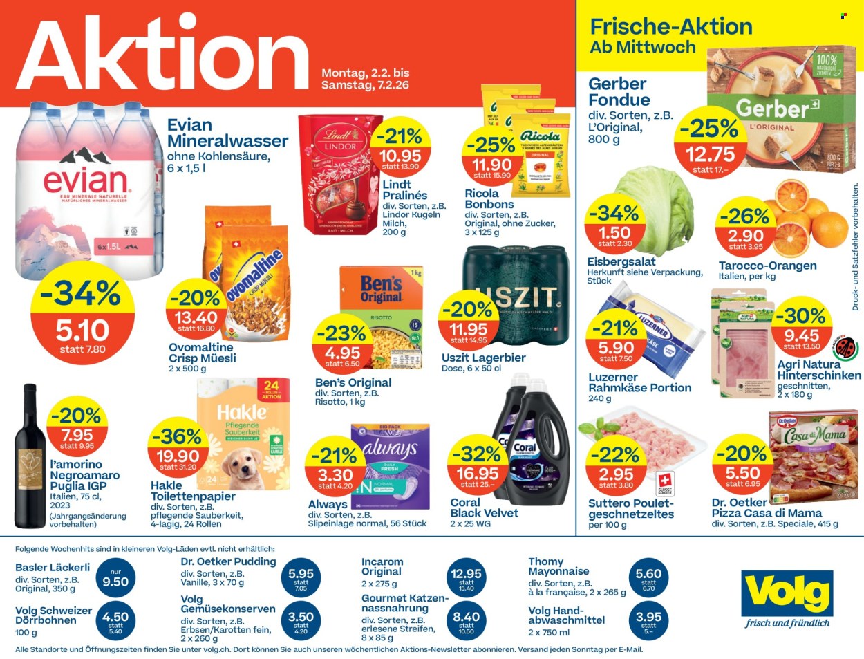 Volantino Volg - 2.2.2026 - 7.2.2026. Pagina 1. Pagina 1