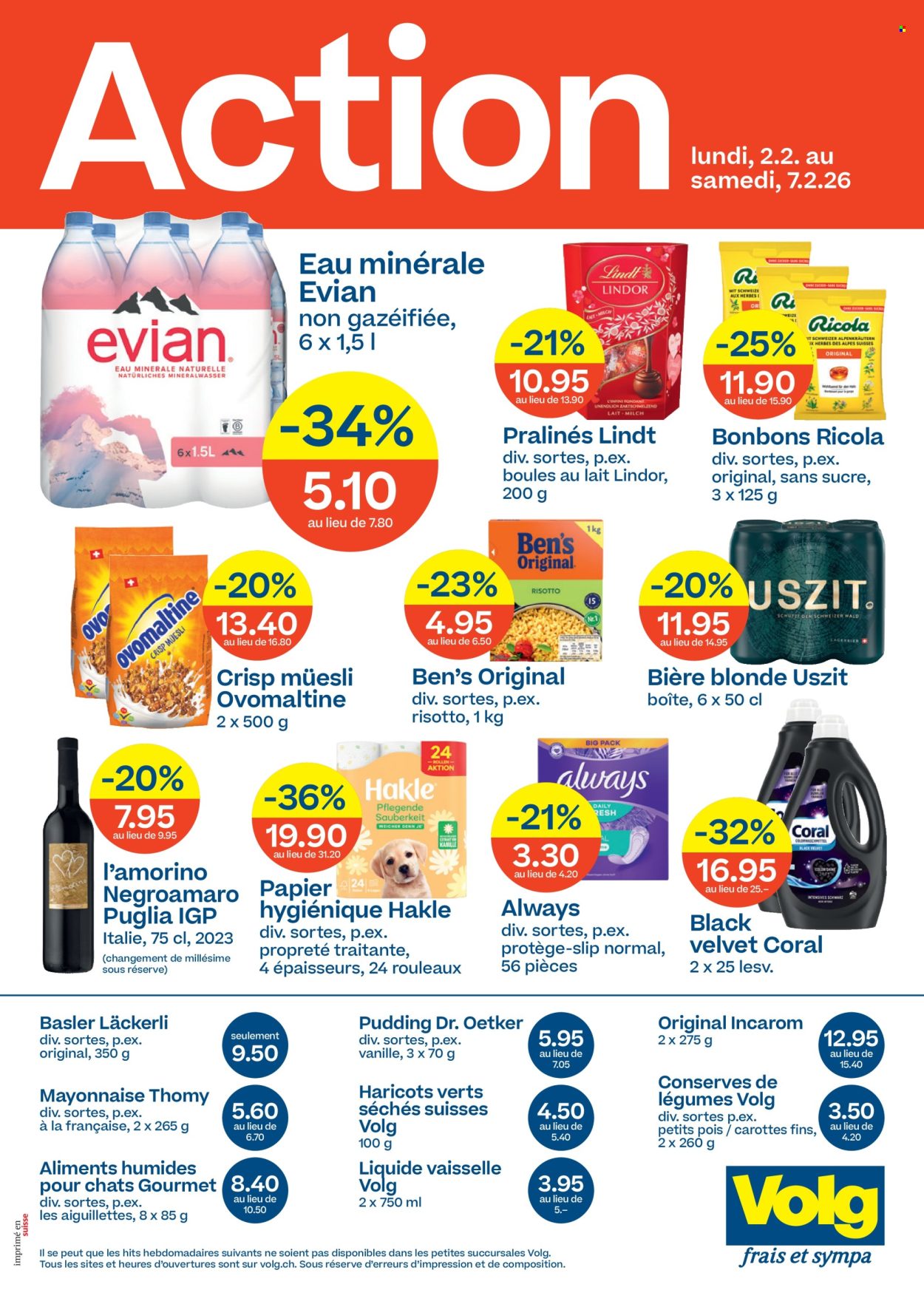 Volantino Volg - 2.2.2026 - 7.2.2026. Pagina 1. Pagina 1