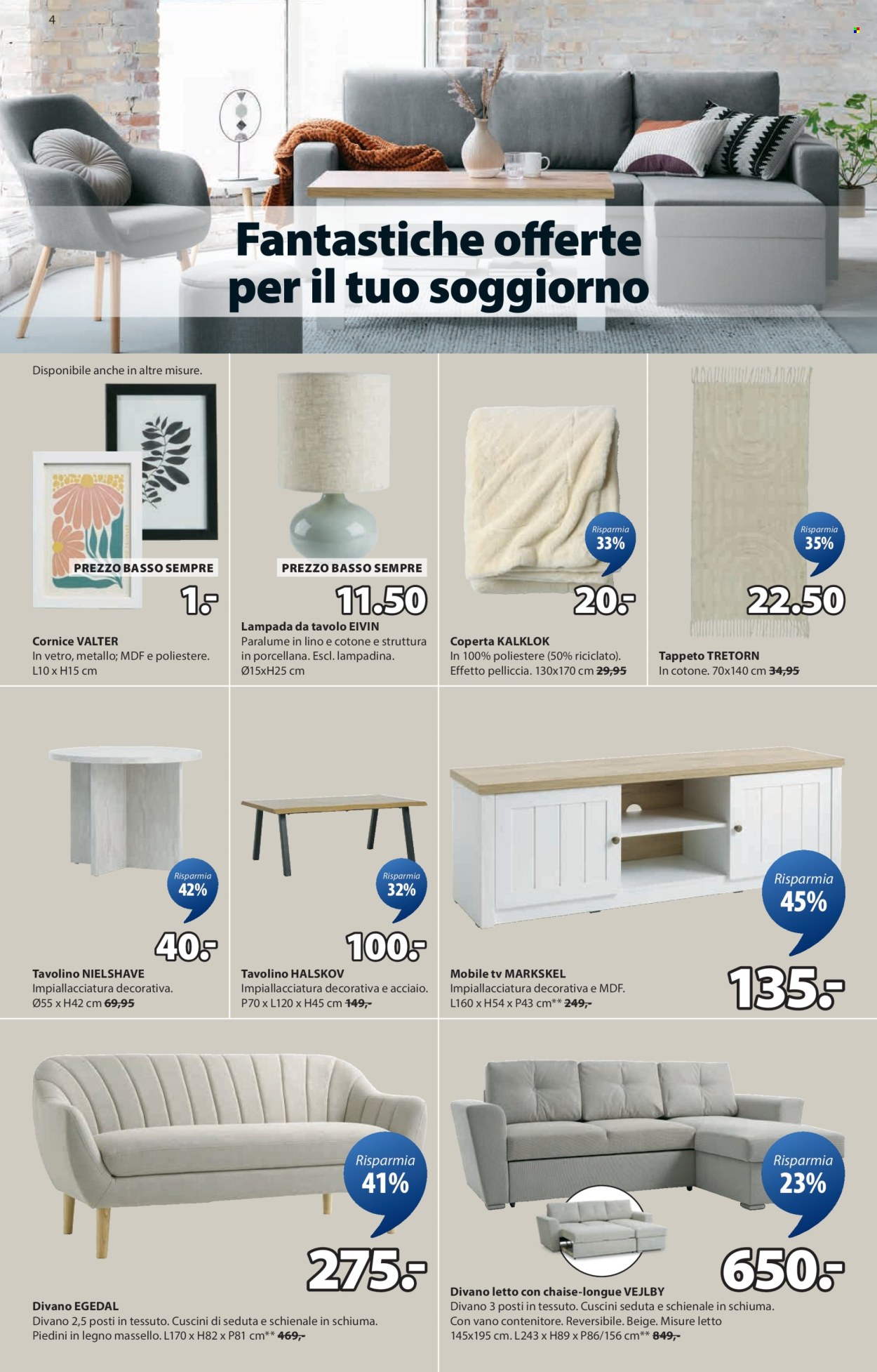 Volantino JYSK - 3.2.2026 - 16.2.2026. Pagina 4. Pagina 4