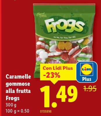 Caramelle gommose alla frutta Frogs