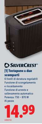 SilverCrest Tostapane a due scomparti