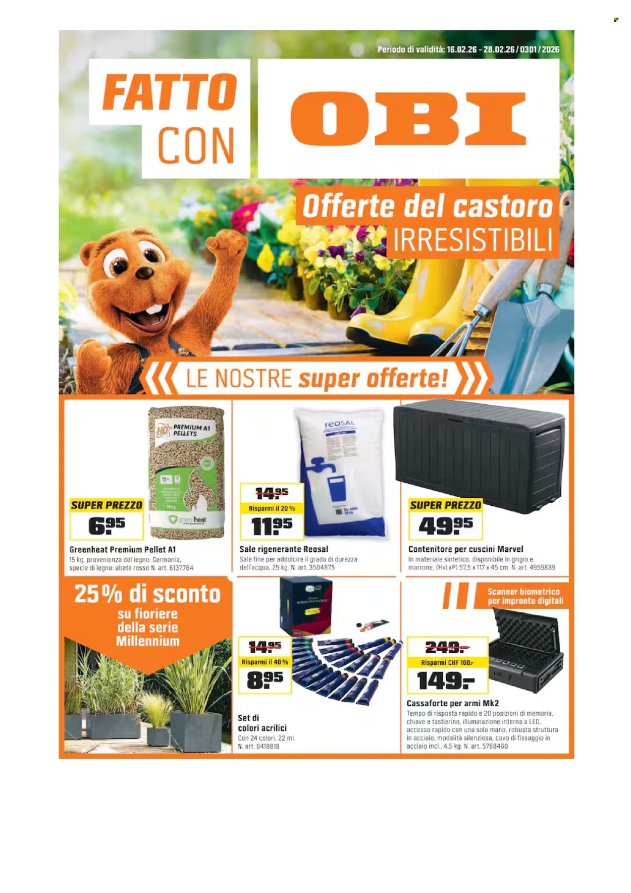 Volantino OBI - 16.2.2026 - 28.2.2026. Pagina 1. Pagina 1