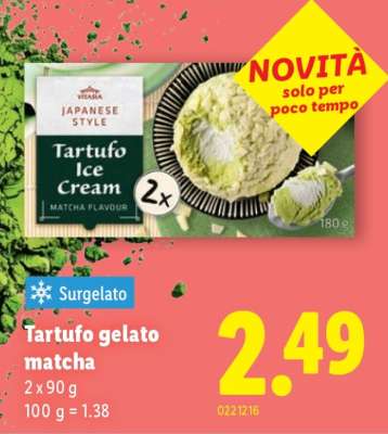 Tartufo gelato matcha