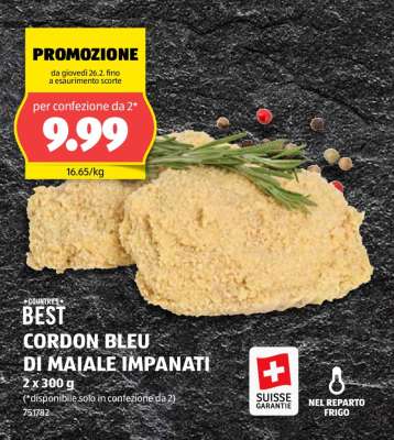 COUNTRY'S BEST CORDON BLEU DI MAIALE IMPANATI