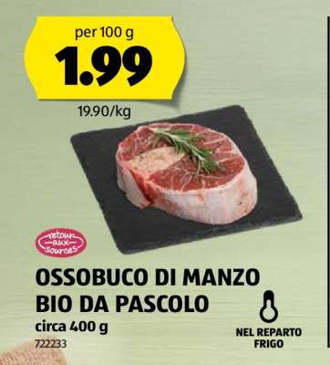 OSSOBUCO DI MANZO BIO DA PASCOLO