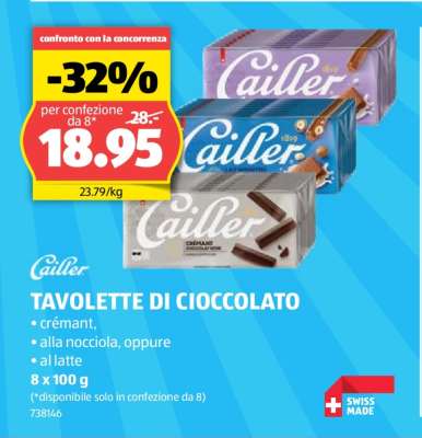Cailler Tavolette di Cioccolato