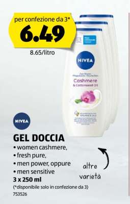 NIVEA GEL DOCCIA