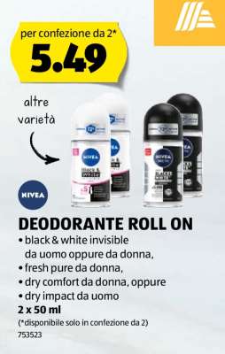 NIVEA DEODORANTE ROLL-ON