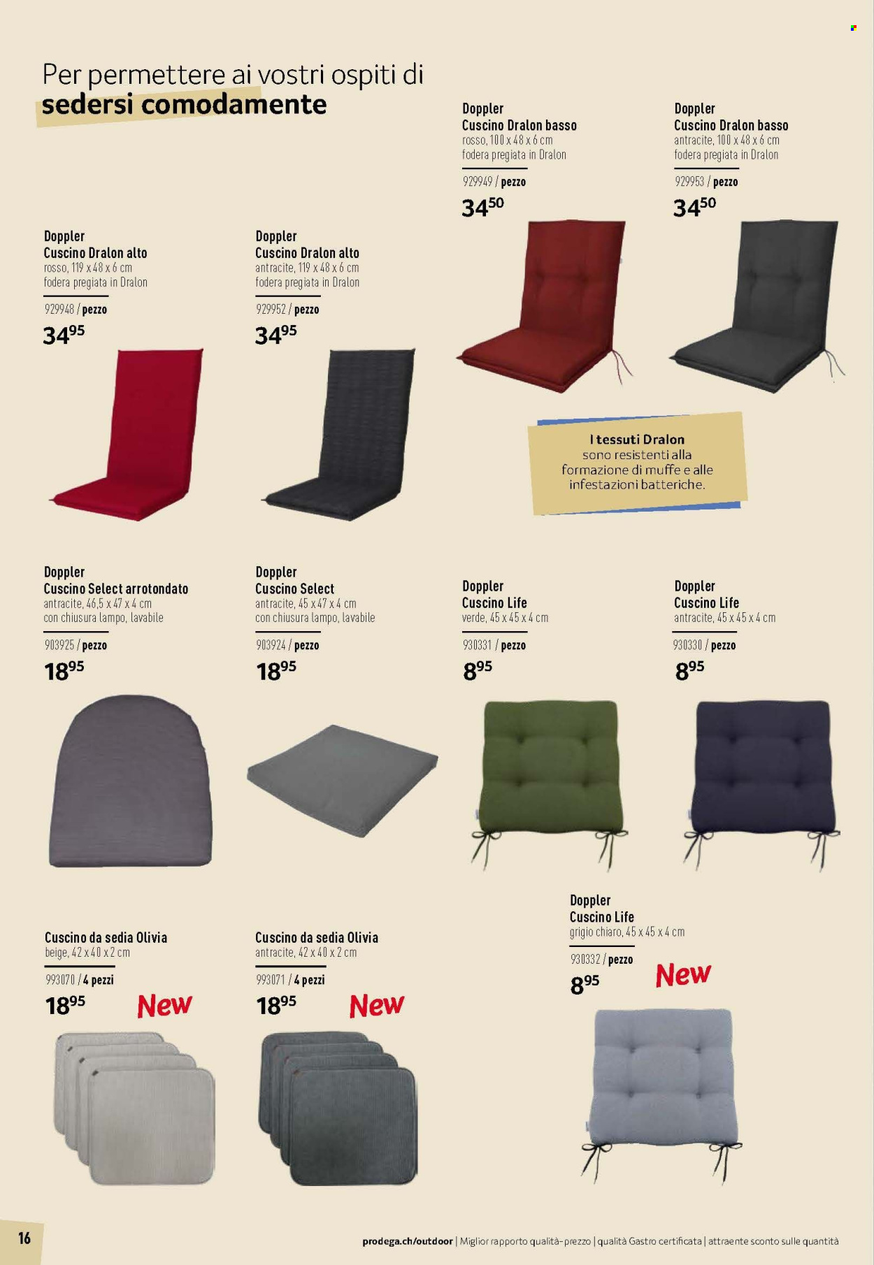 Volantino Prodega - 1.3.2026 - 31.8.2026. Pagina 16. Pagina 16