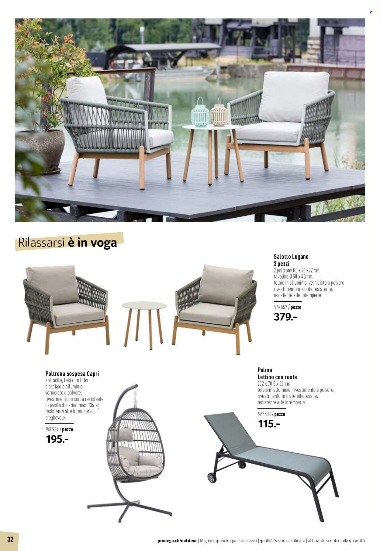 Volantino Prodega - 1.3.2026 - 31.8.2026. Pagina 32. Pagina 32