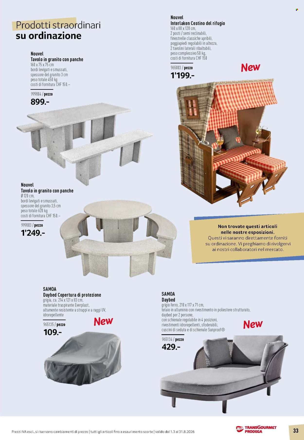 Volantino Prodega - 1.3.2026 - 31.8.2026. Pagina 33. Pagina 33