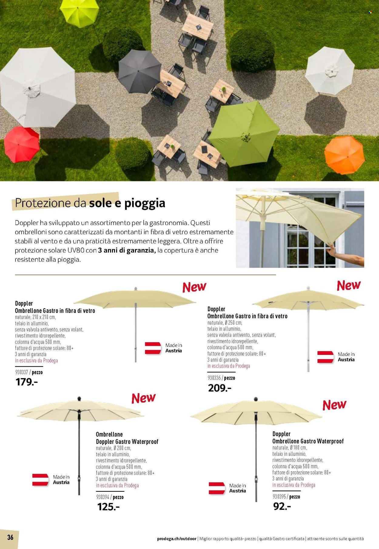 Volantino Prodega - 1.3.2026 - 31.8.2026. Pagina 36. Pagina 36