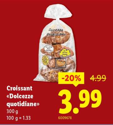 Croissant Dolcezze quotidiane